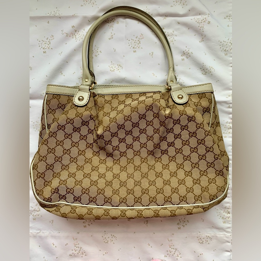 Gucci Monogram Bag Tote Purse - Picture 10 of 13